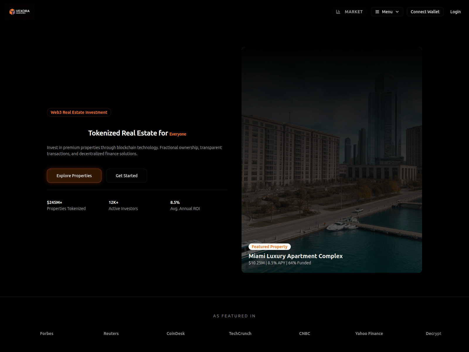Screenshot of www.vexora.properties