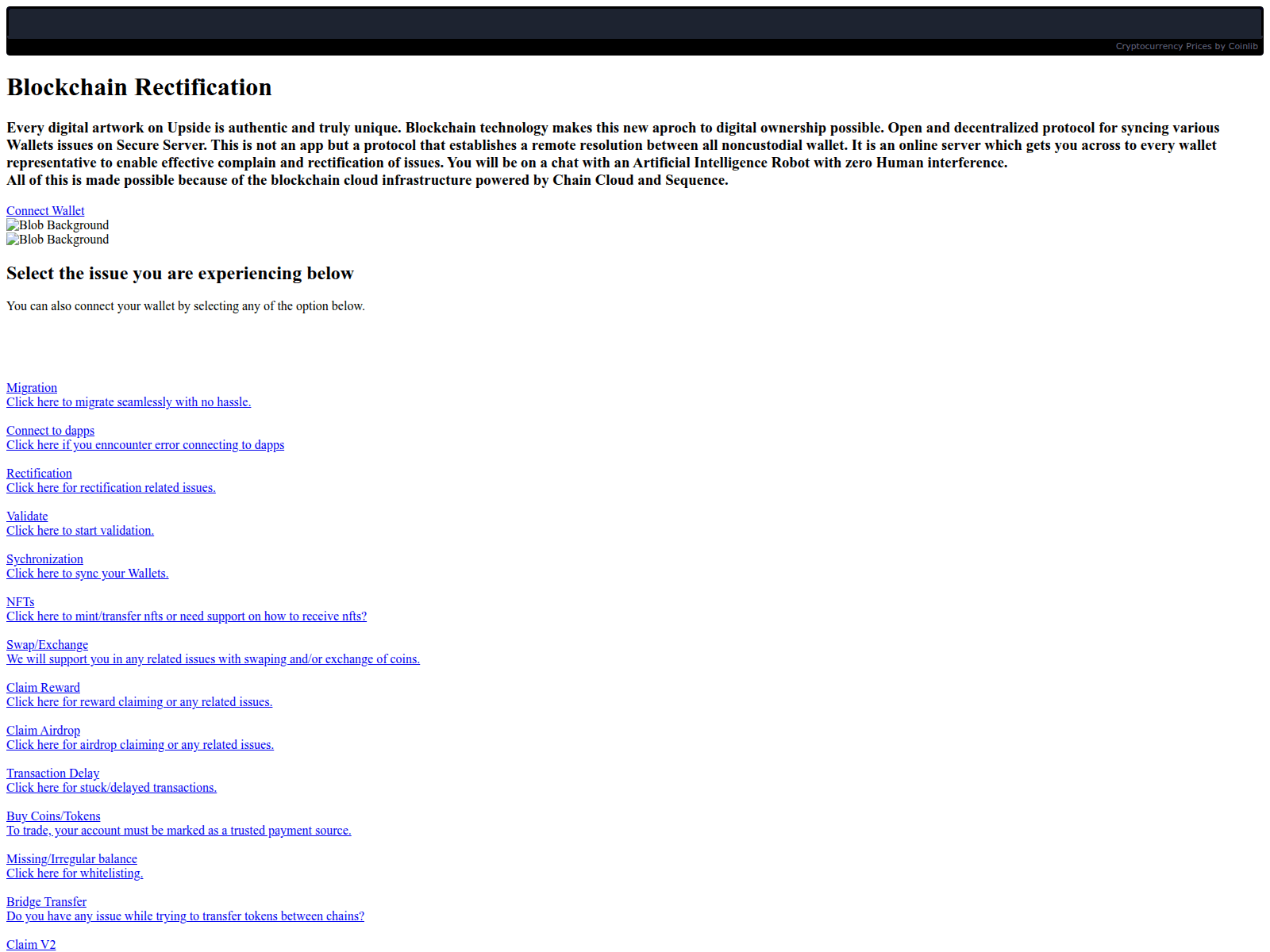 Forensic screenshot of dappfix-mainnet.pages.dev