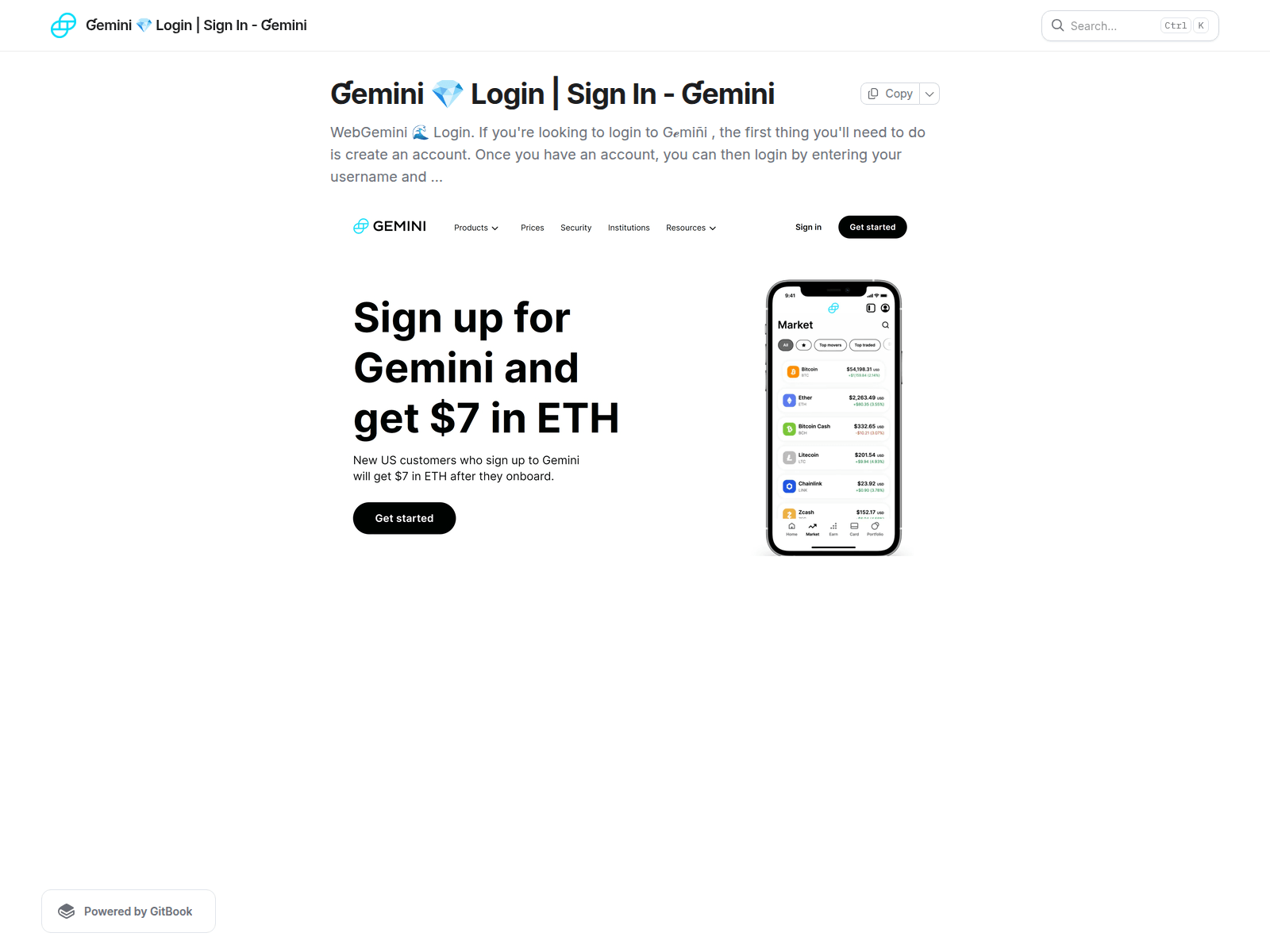 Screenshot of gninomilognex.gitbook.io