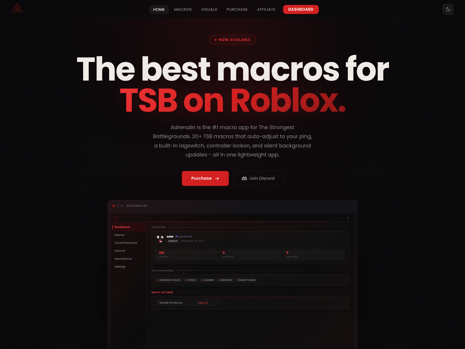 Forensic screenshot of adrenalin.win