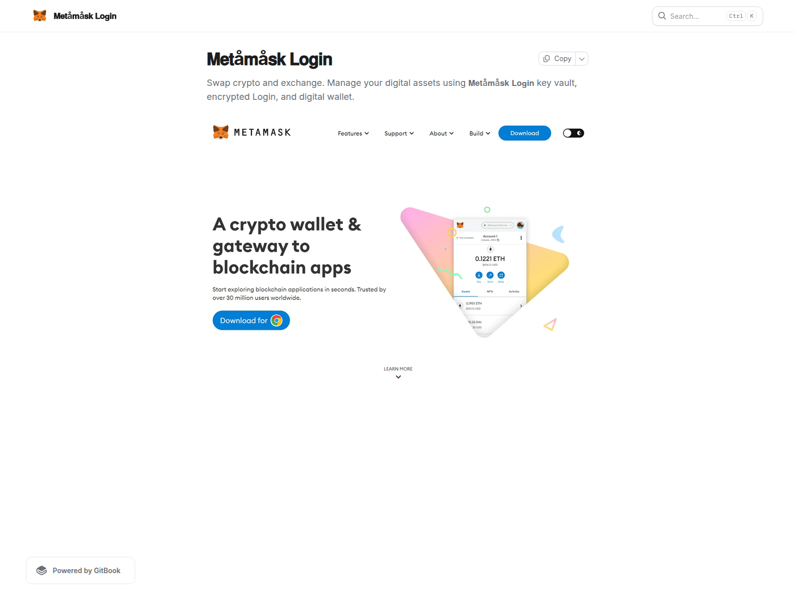 Forensic screenshot of maatrmssk-loggn.gitbook.io