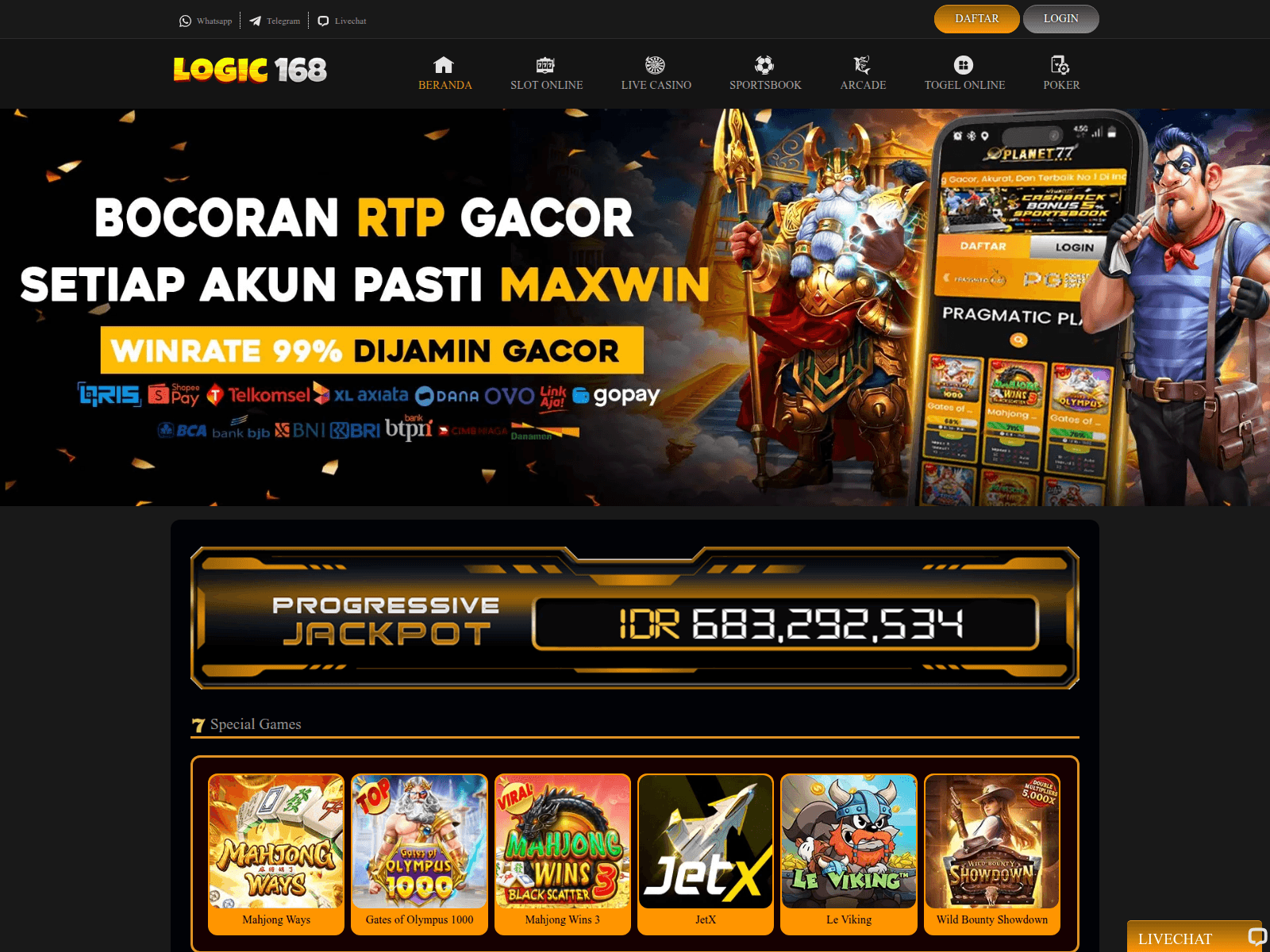 Forensic screenshot of logic168.com