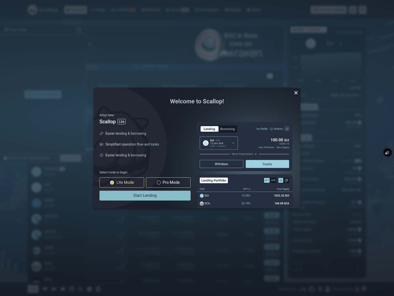 Screenshot of aftermath.finance