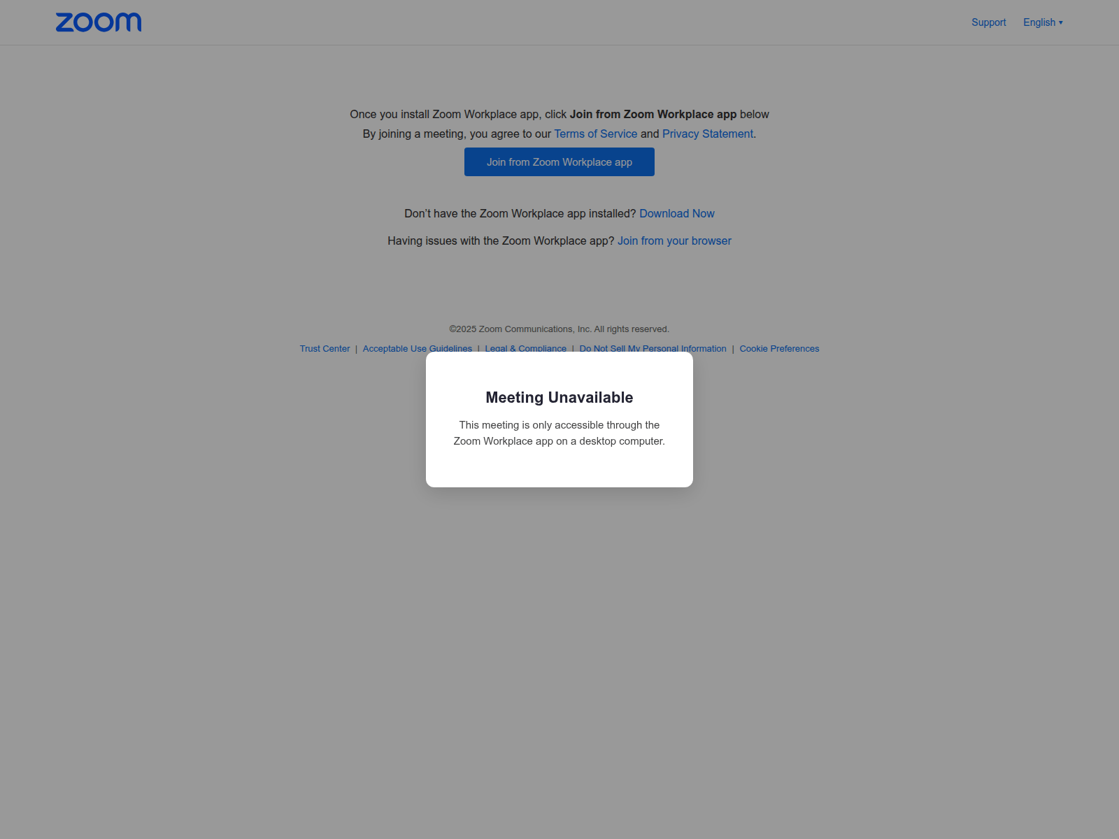 Forensic screenshot of livechatzoomsession.org