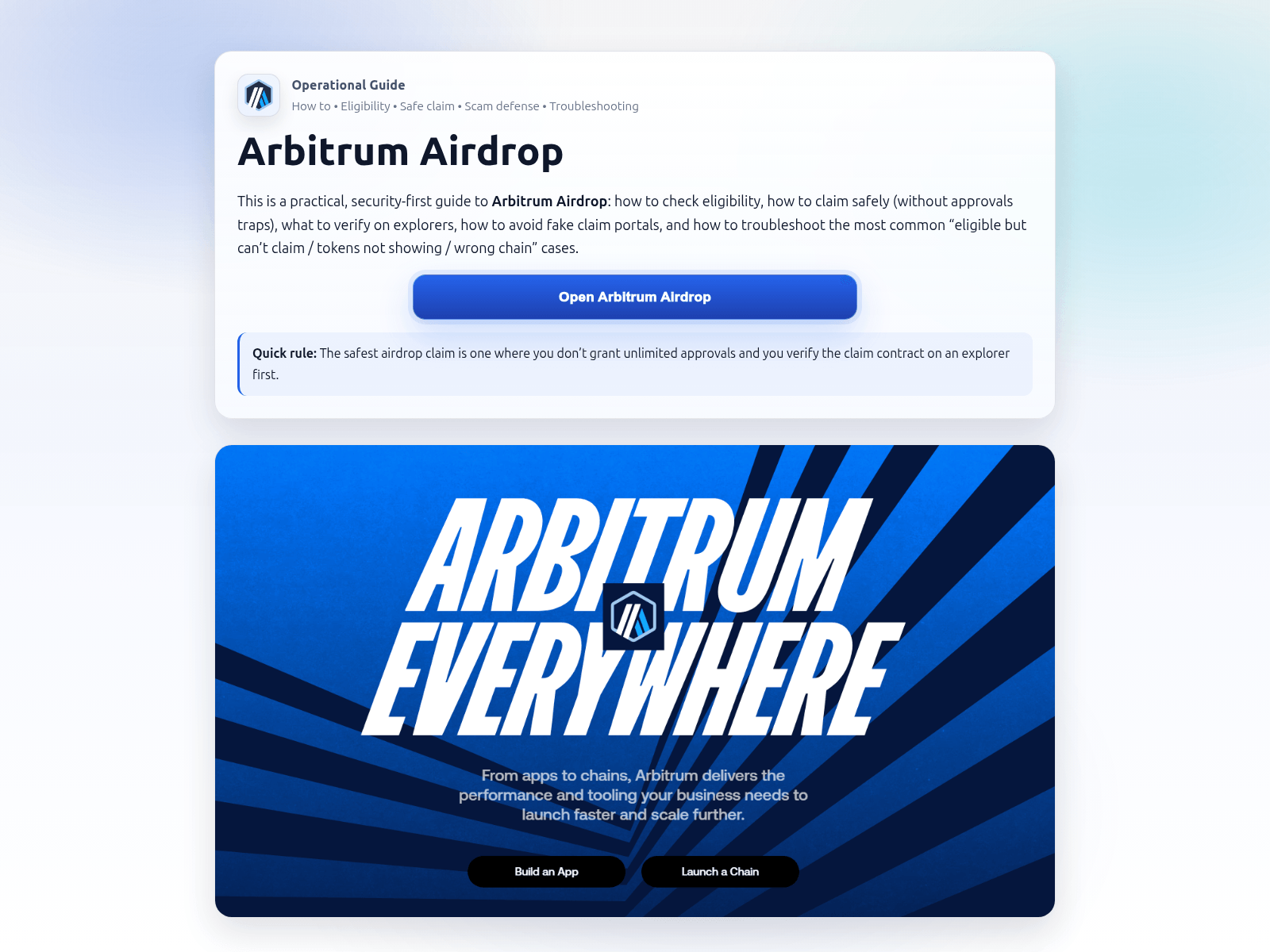 Screenshot of arbitrum-airdrop.github.io
