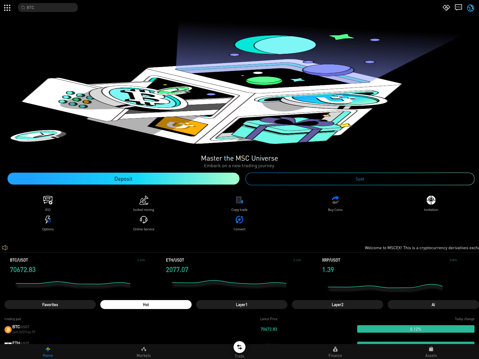 Screenshot of mscex.co