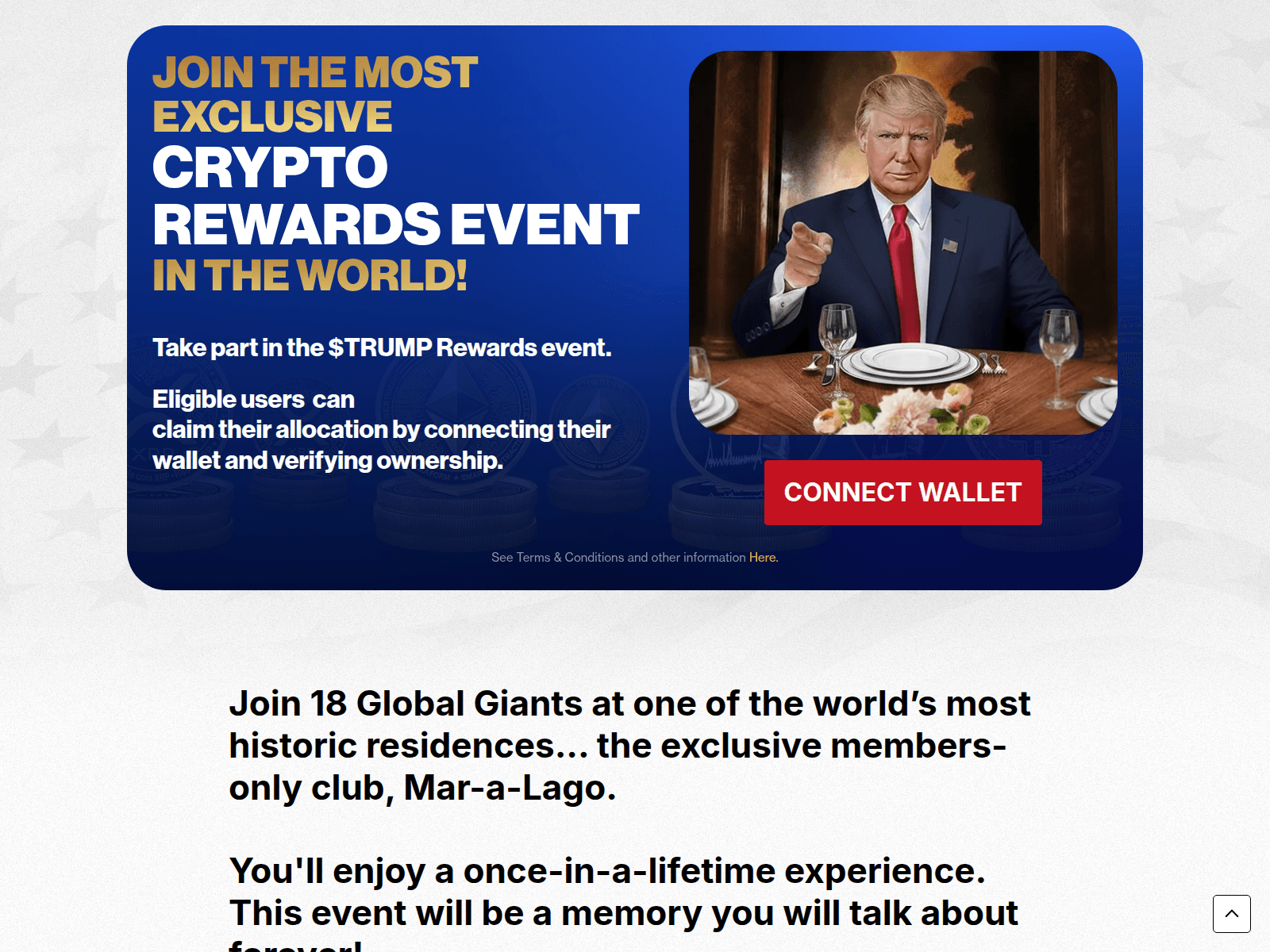 Forensic screenshot of claim-trump.live