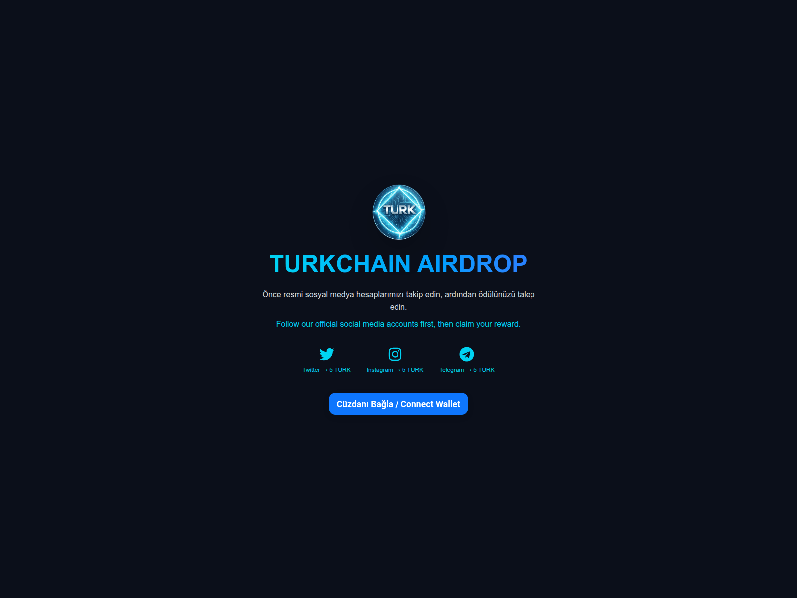 Screenshot of airdrop.turkscan.com