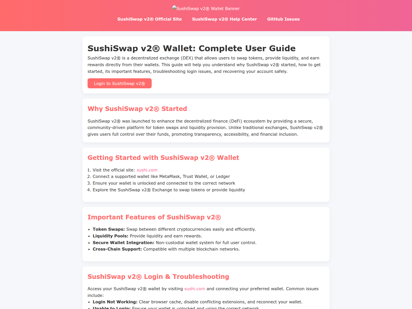 Screenshot of sushiswap-v2-project.pages.dev
