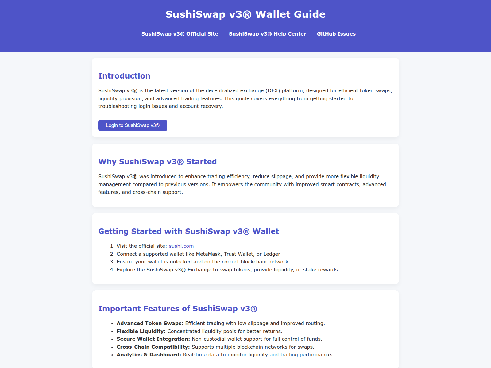 Screenshot of desktop-mobile-sushiswap-v3.pages.dev