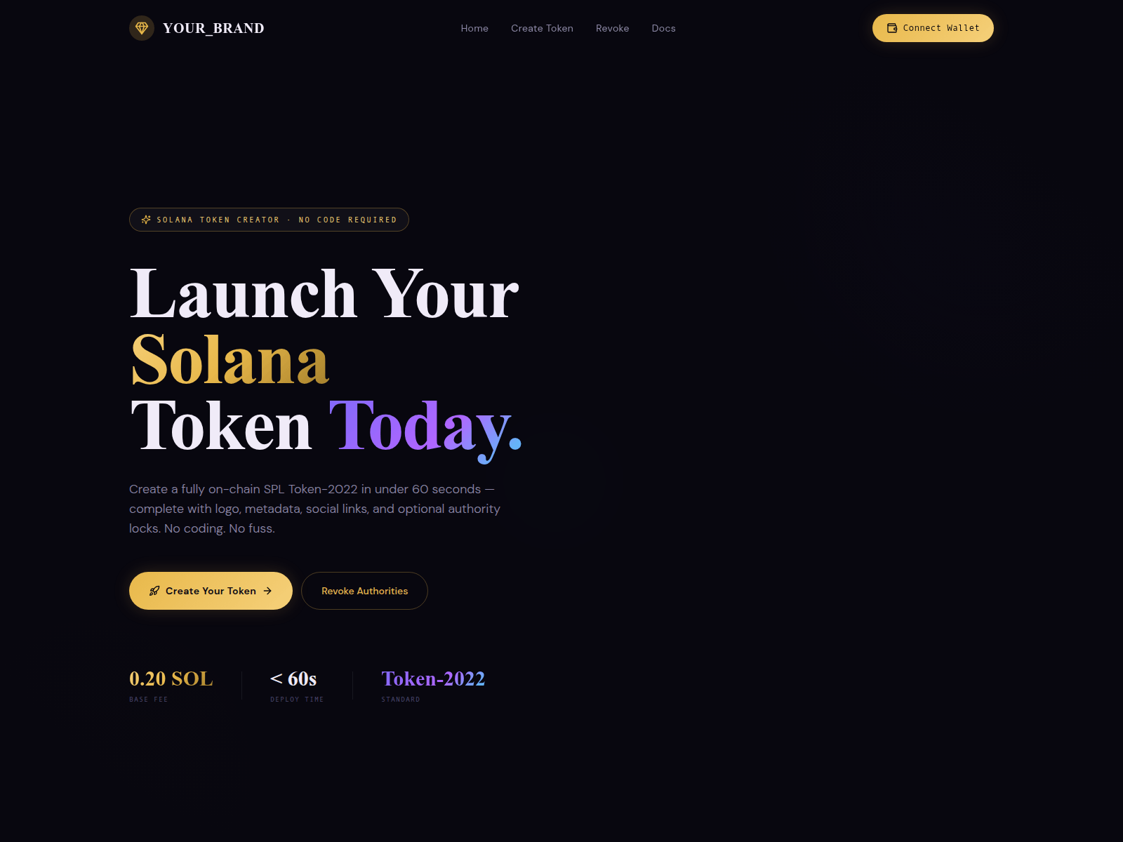 Forensic screenshot of solana-token-2022-launchpad.pages.dev