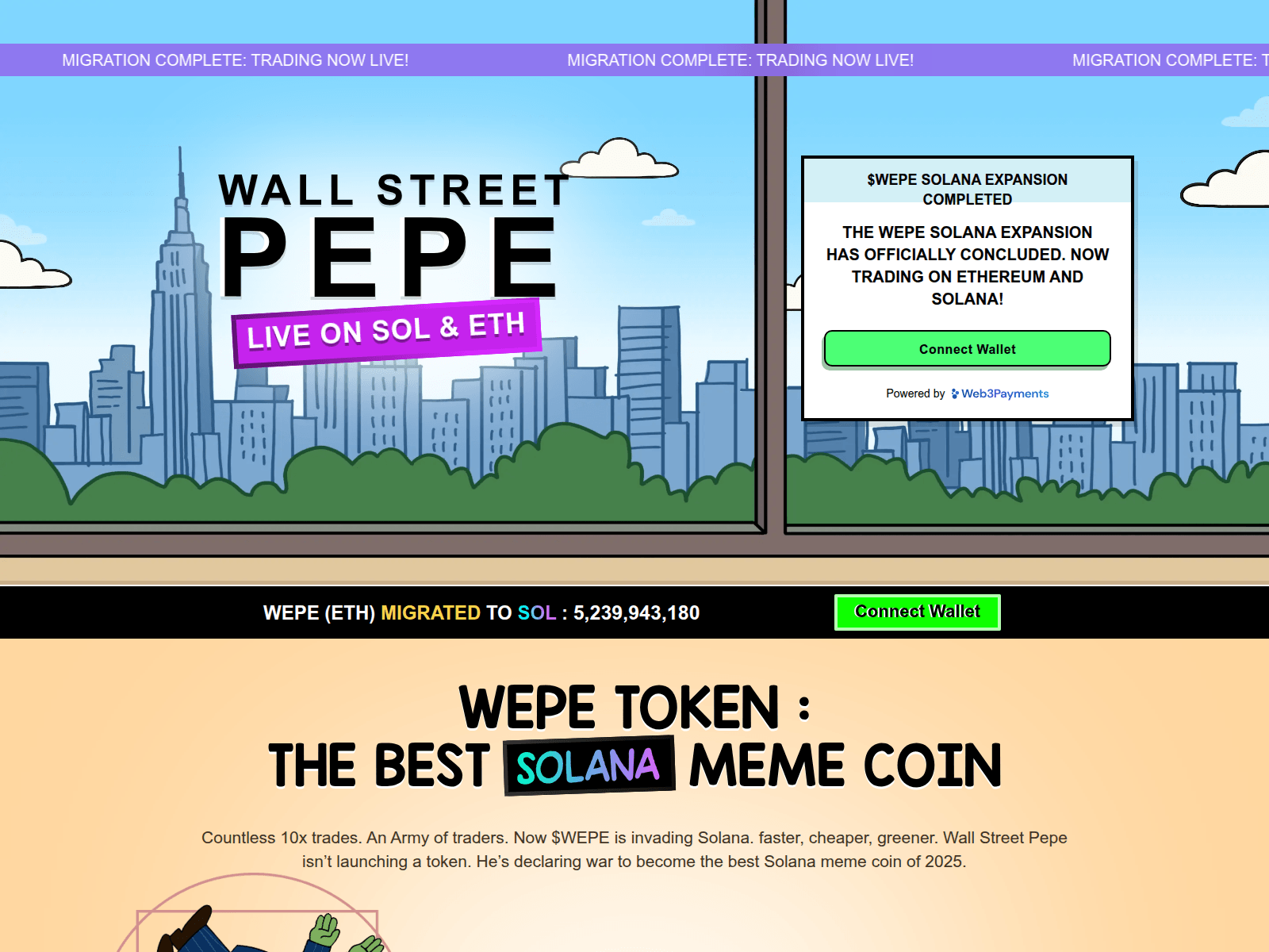 Forensic screenshot of wepetoken-claim.pages.dev