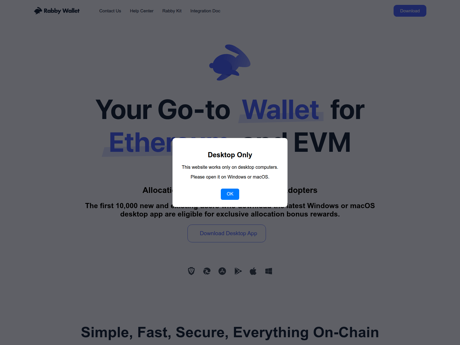 Forensic screenshot of www.rabbywalllet.org