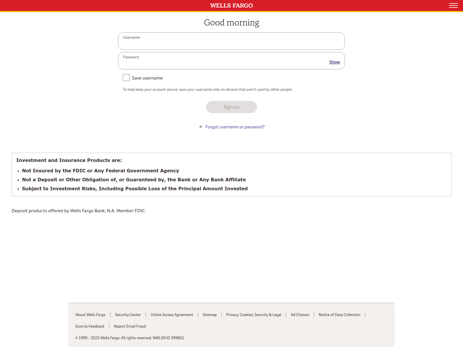 Screenshot of connect.secure.wellsrfargo-srv.kjlj.com