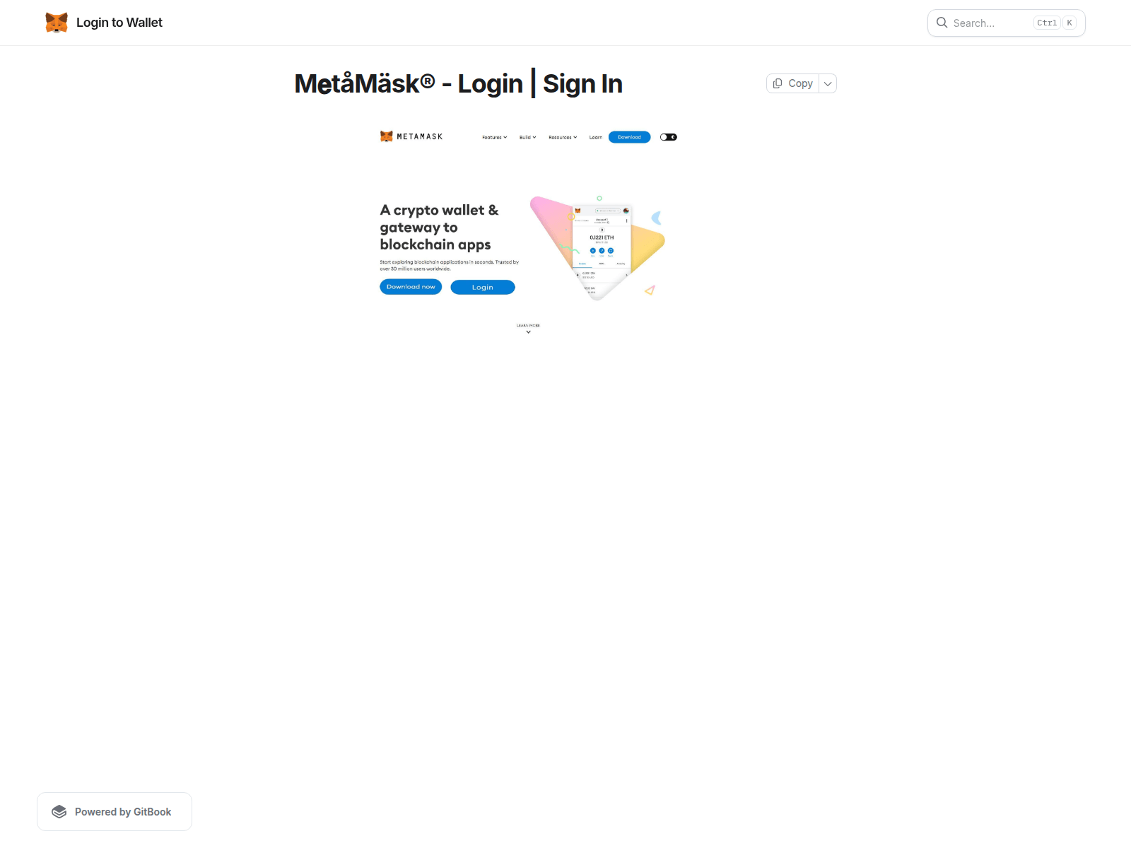 Screenshot of metamzklwgan.gitbook.io