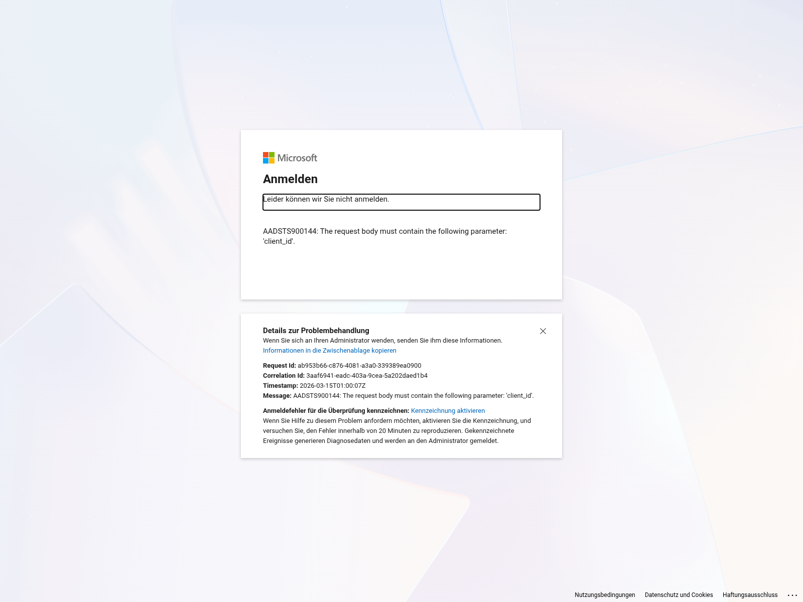Screenshot of reportfraudceexternal.ciamlogin.com