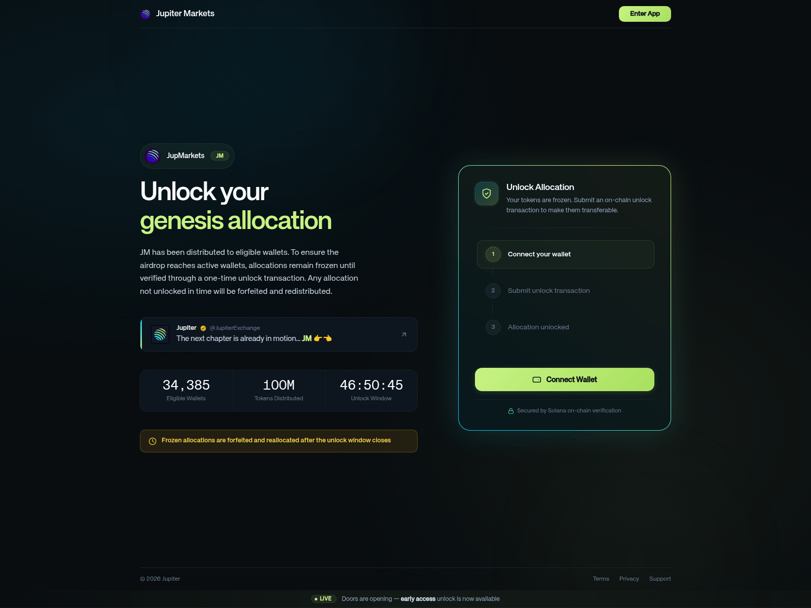 Forensic screenshot of jupmarkets.io