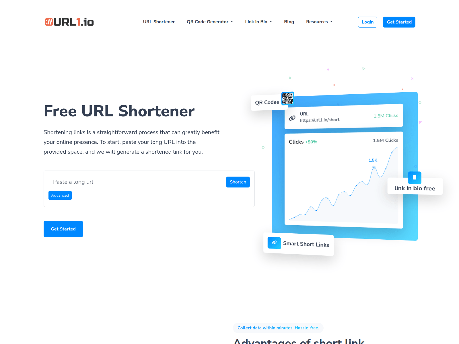 Screenshot of url1.io