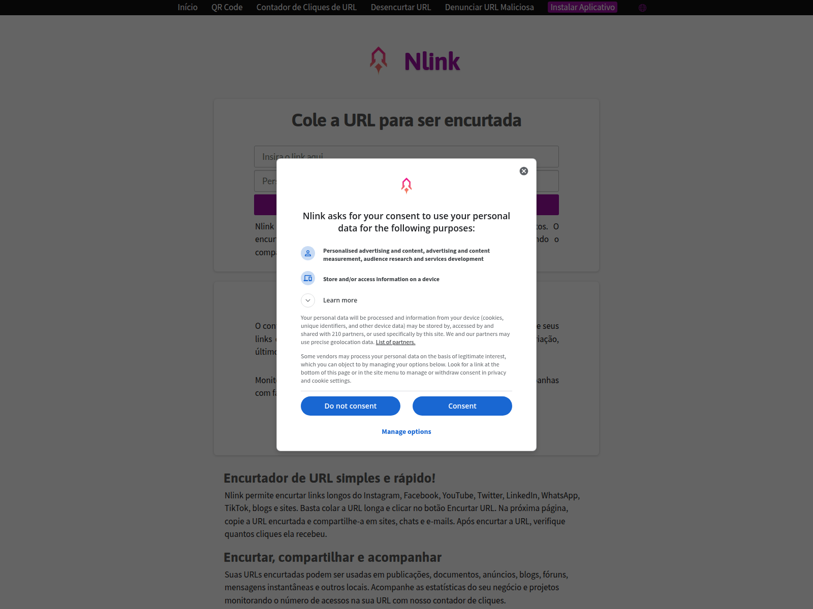 Screenshot of nlink.at