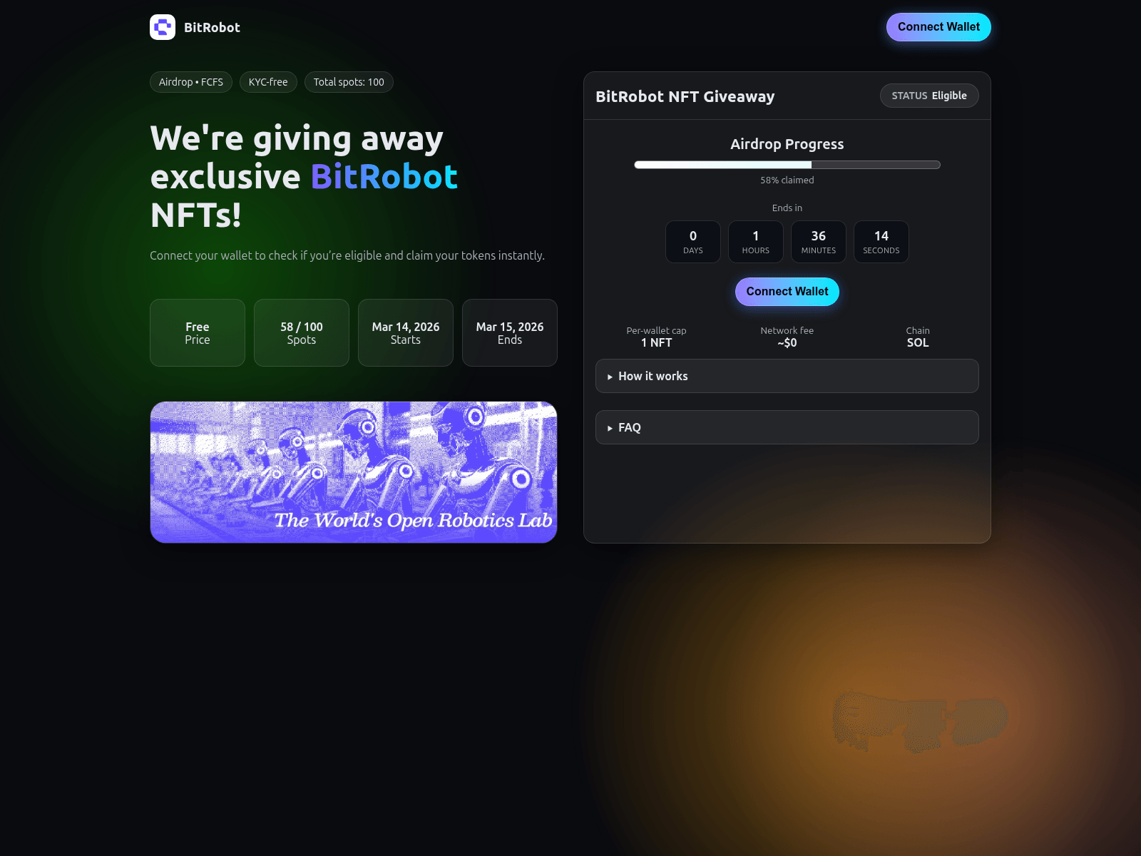 Forensic screenshot of bitrobots.app