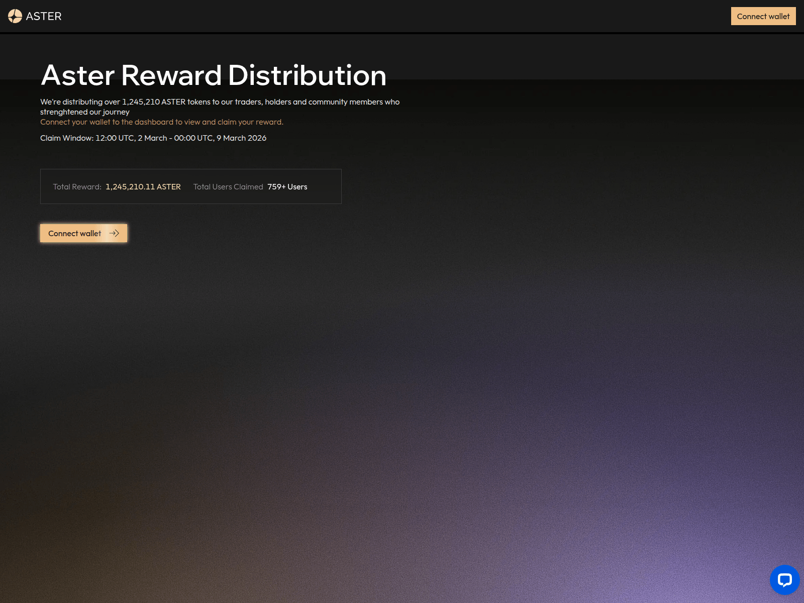 Forensic screenshot of asterdistribution.live