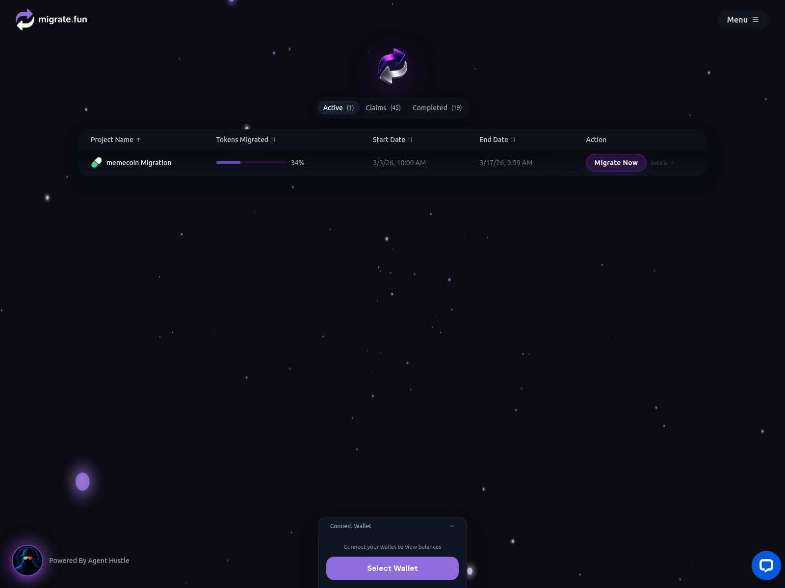 Screenshot of migratesfun.live