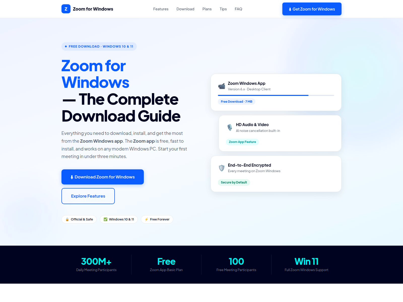 Screenshot of zoom-for-windows.com