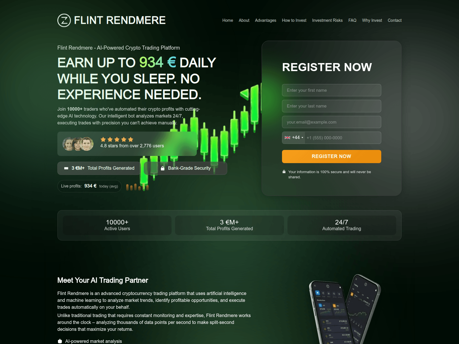 Screenshot of flintrendmere.com