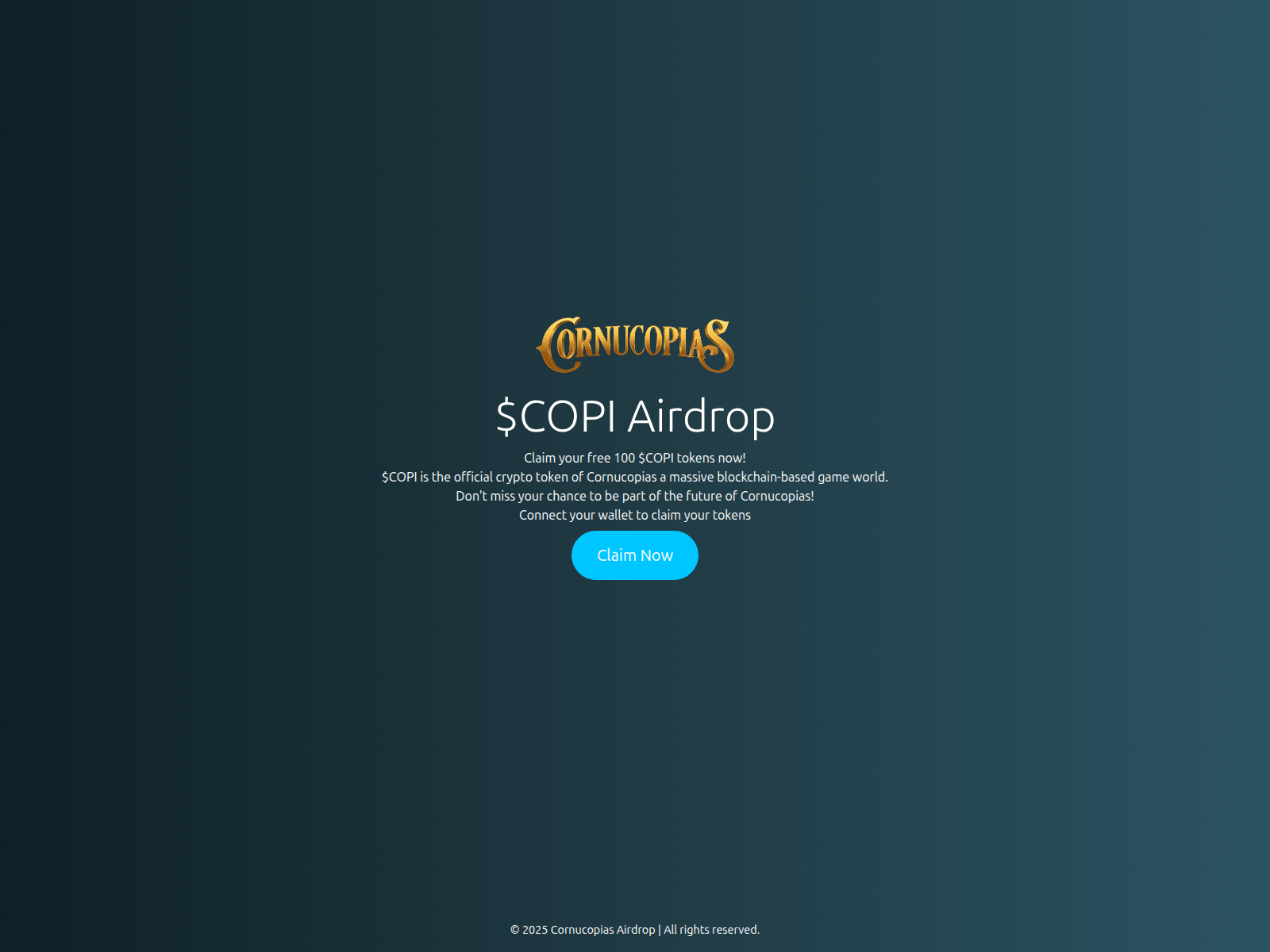 Forensic screenshot of copi-airdrop.pages.dev
