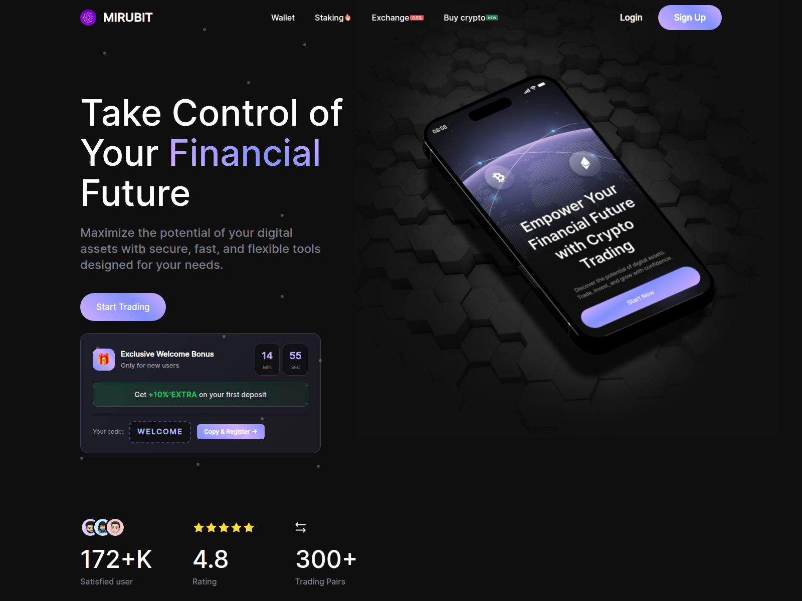 Forensic screenshot of mirubit.com