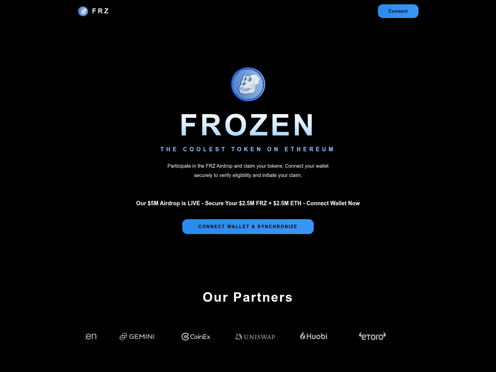 Screenshot of frzdrop.live