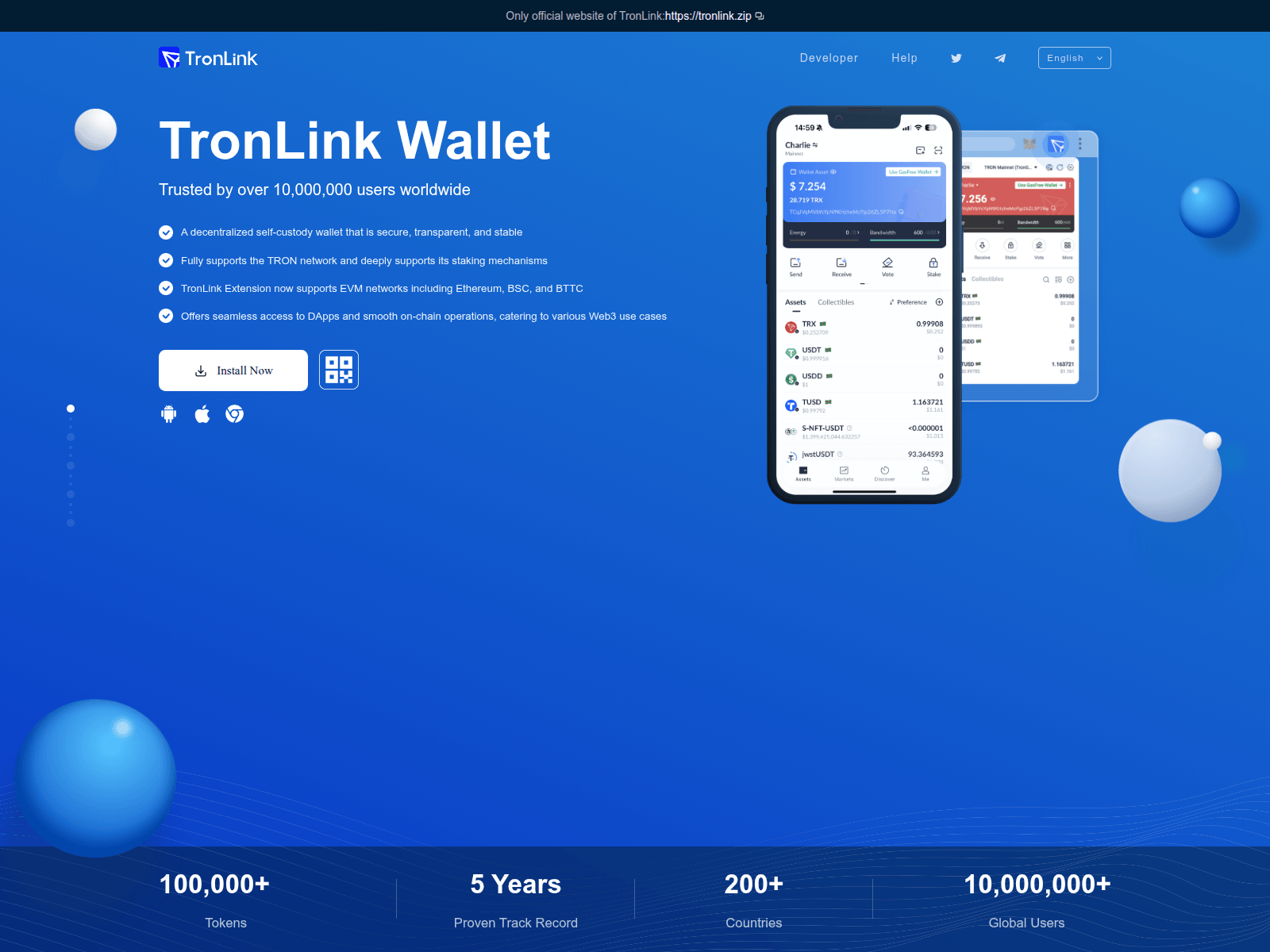 Screenshot of tronlink.zip