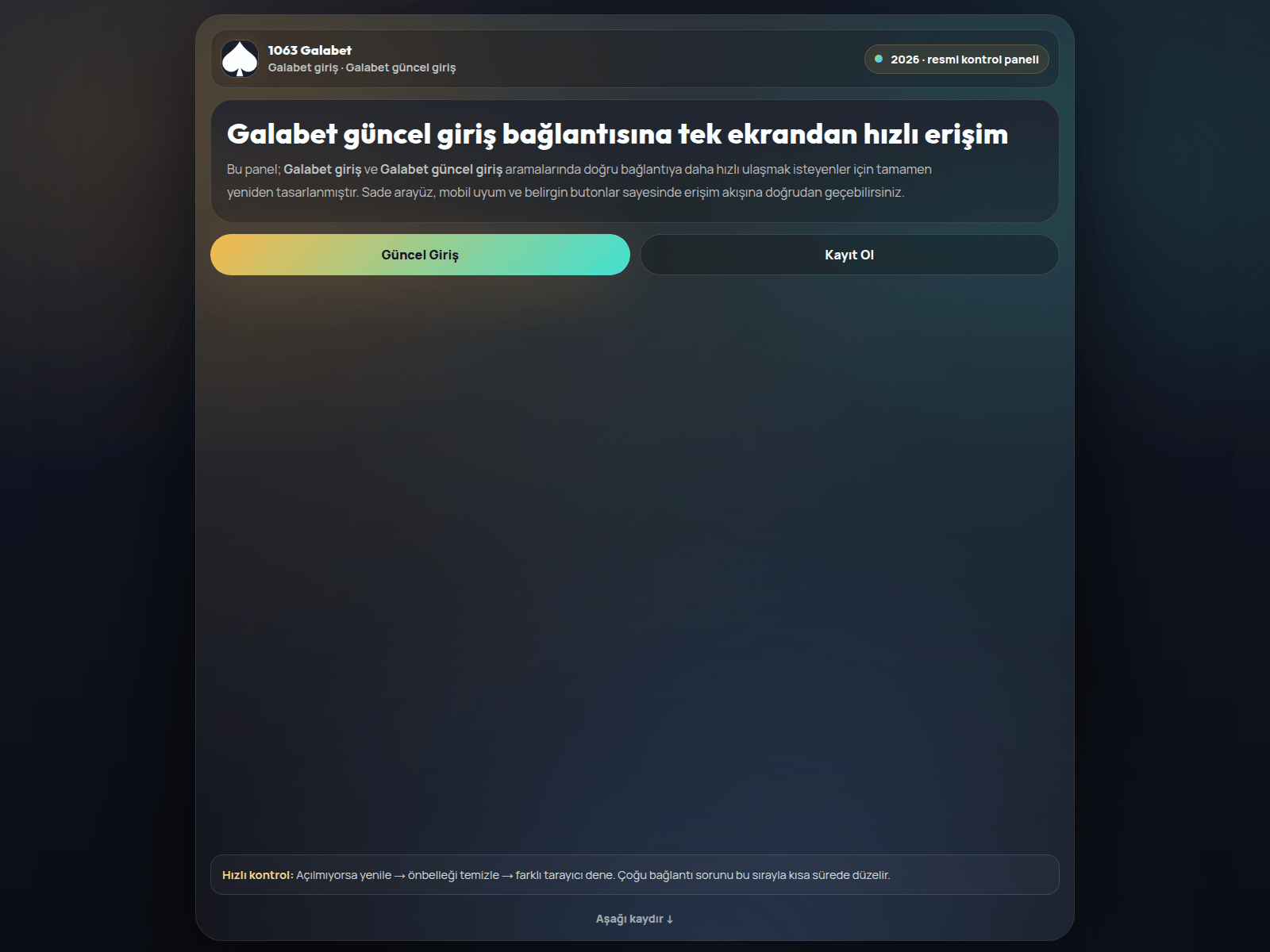 Screenshot of giris.galabet1063resmi.com