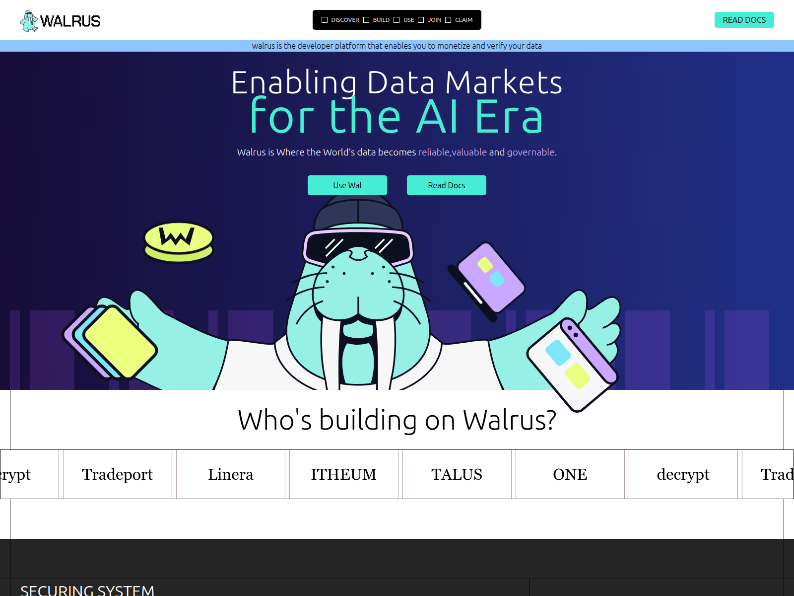 Screenshot of walrus-clone.vercel.app