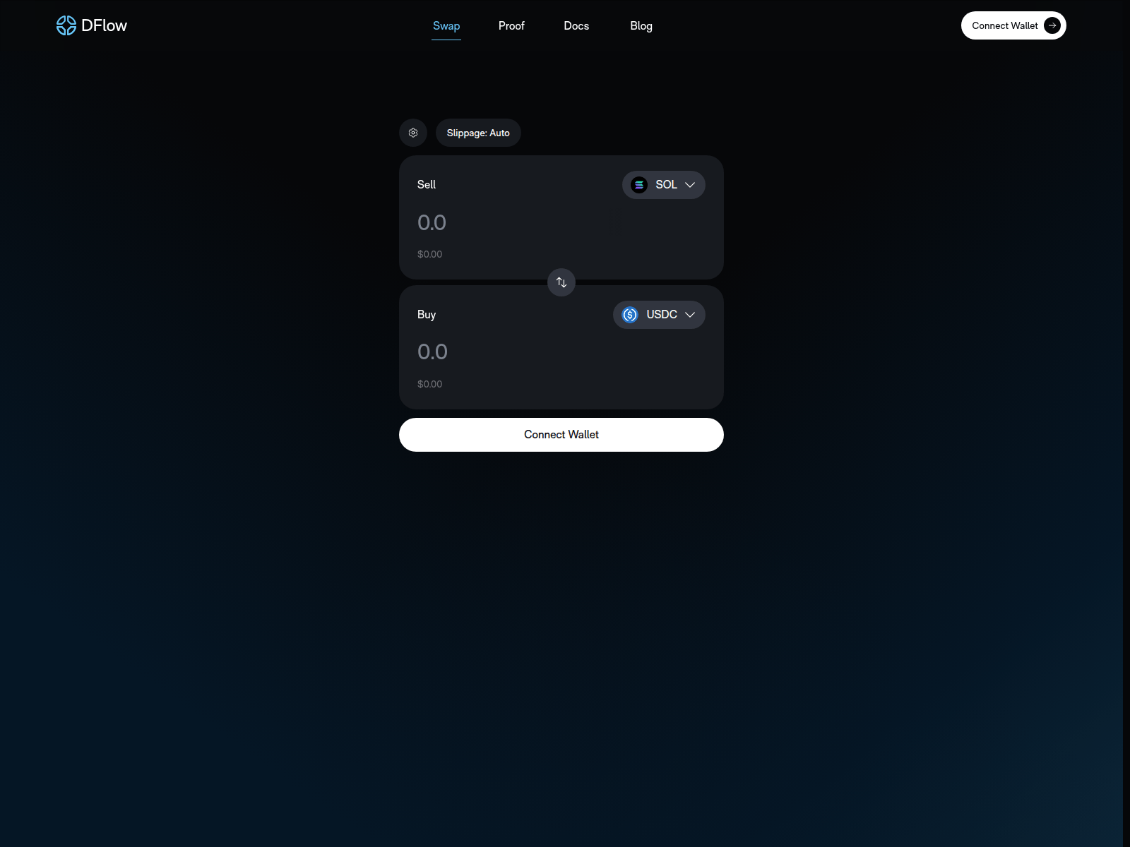 Forensic screenshot of dflows.net