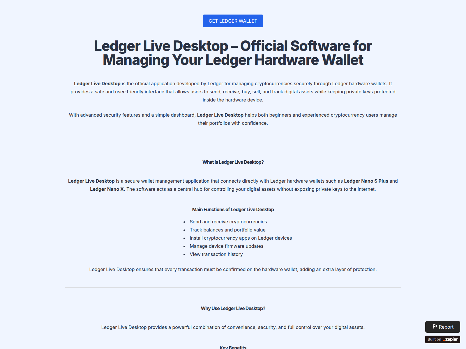 Screenshot of home-comledgr.zapier.app