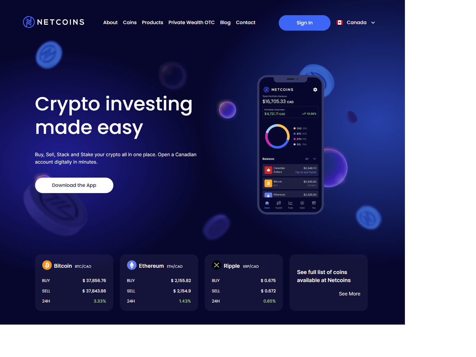 Screenshot of netcoins-login-site.webflow.io