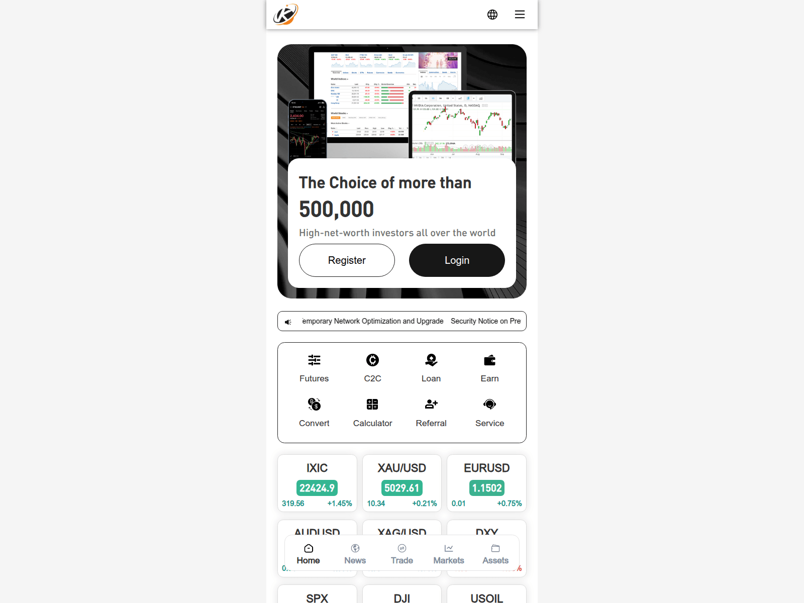 Screenshot of keeta.capital