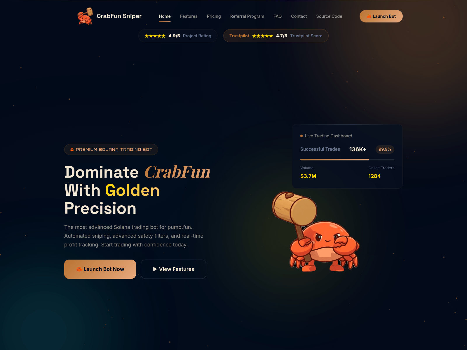 Forensic screenshot of crabfun.icu