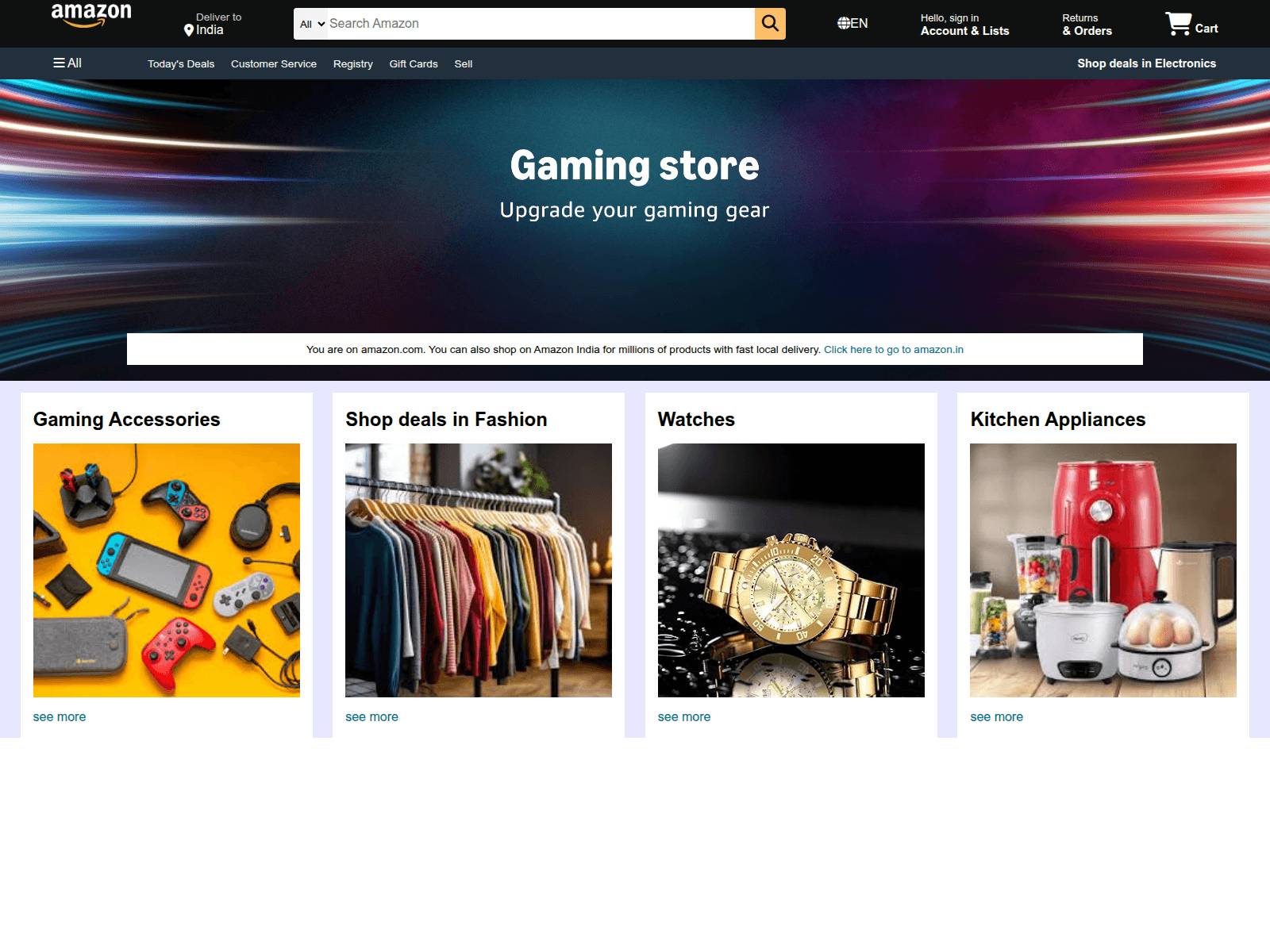 Screenshot of amazon-clone-xi-nine.vercel.app