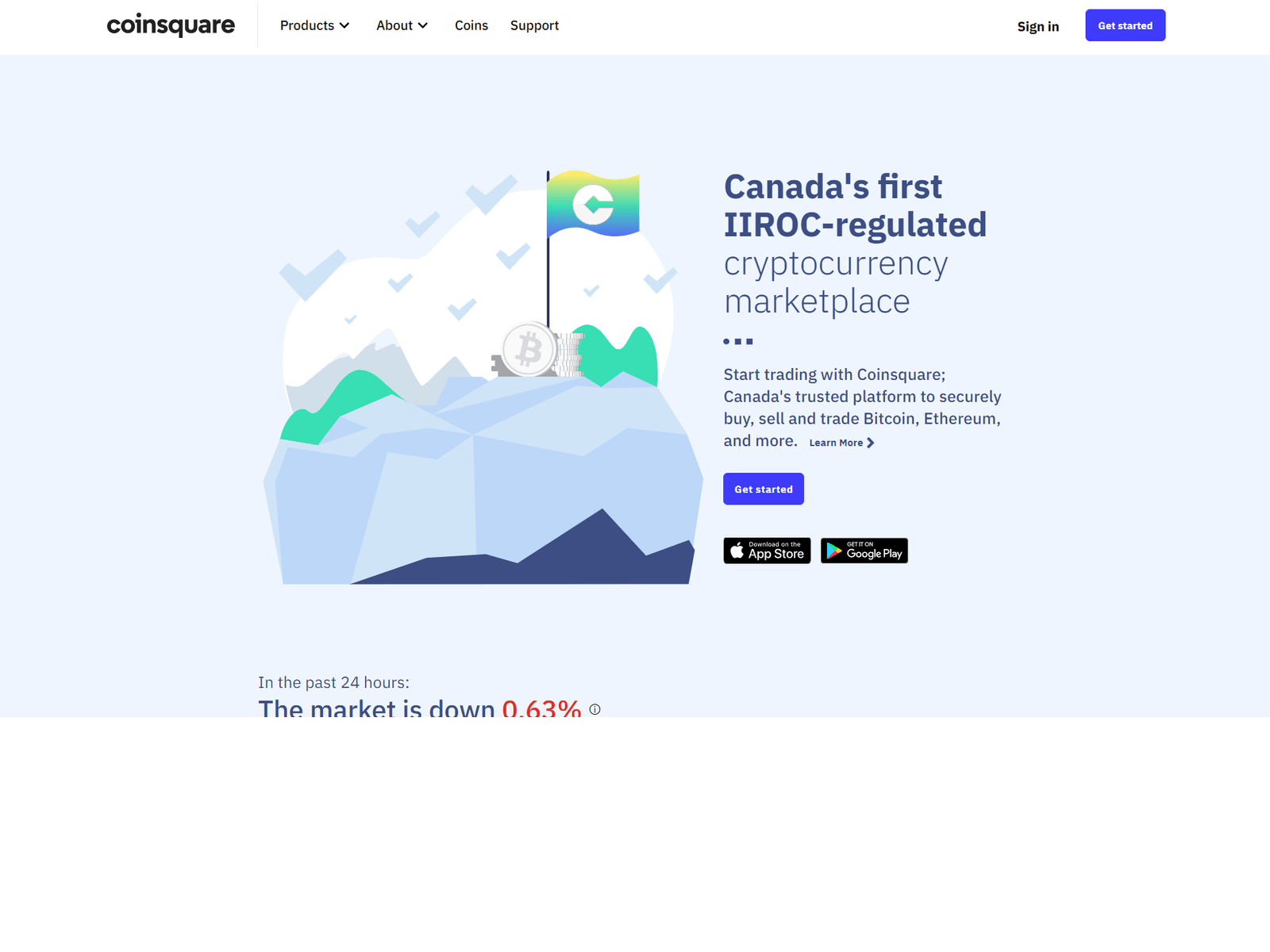 Screenshot of login-coinsquare.webflow.io