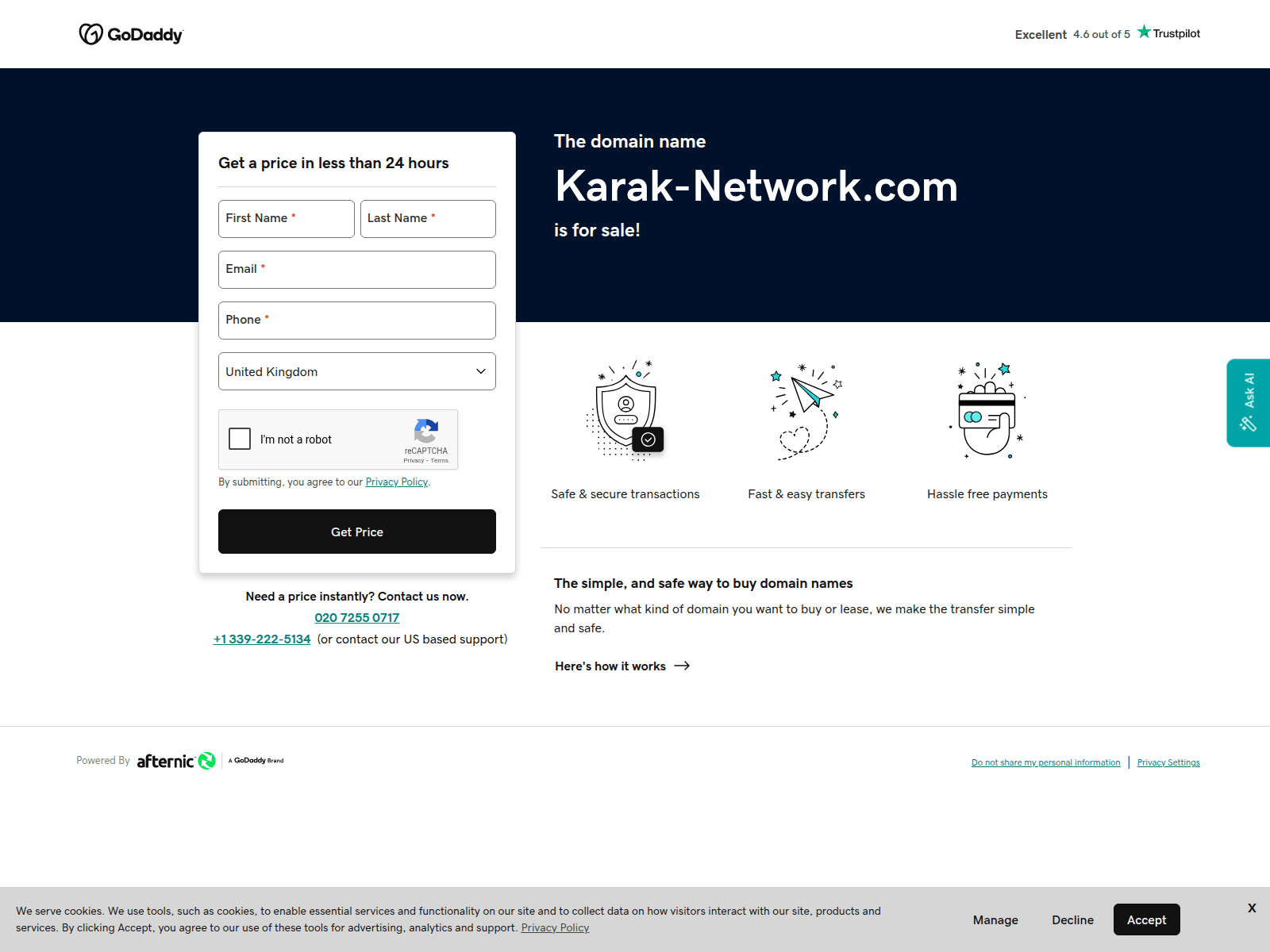 Forensic screenshot of karak-network.com