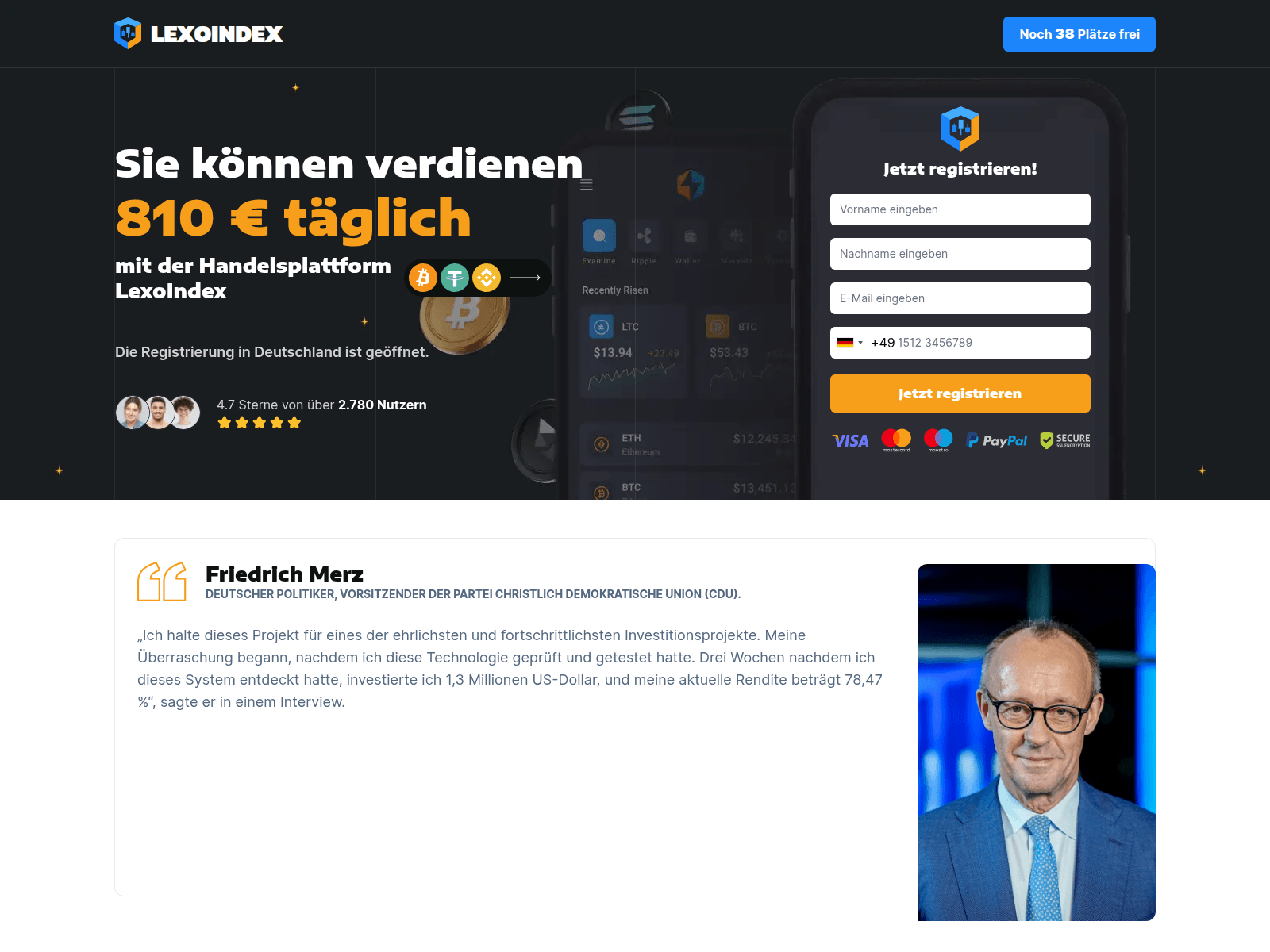 Forensic screenshot of lexoindex.com