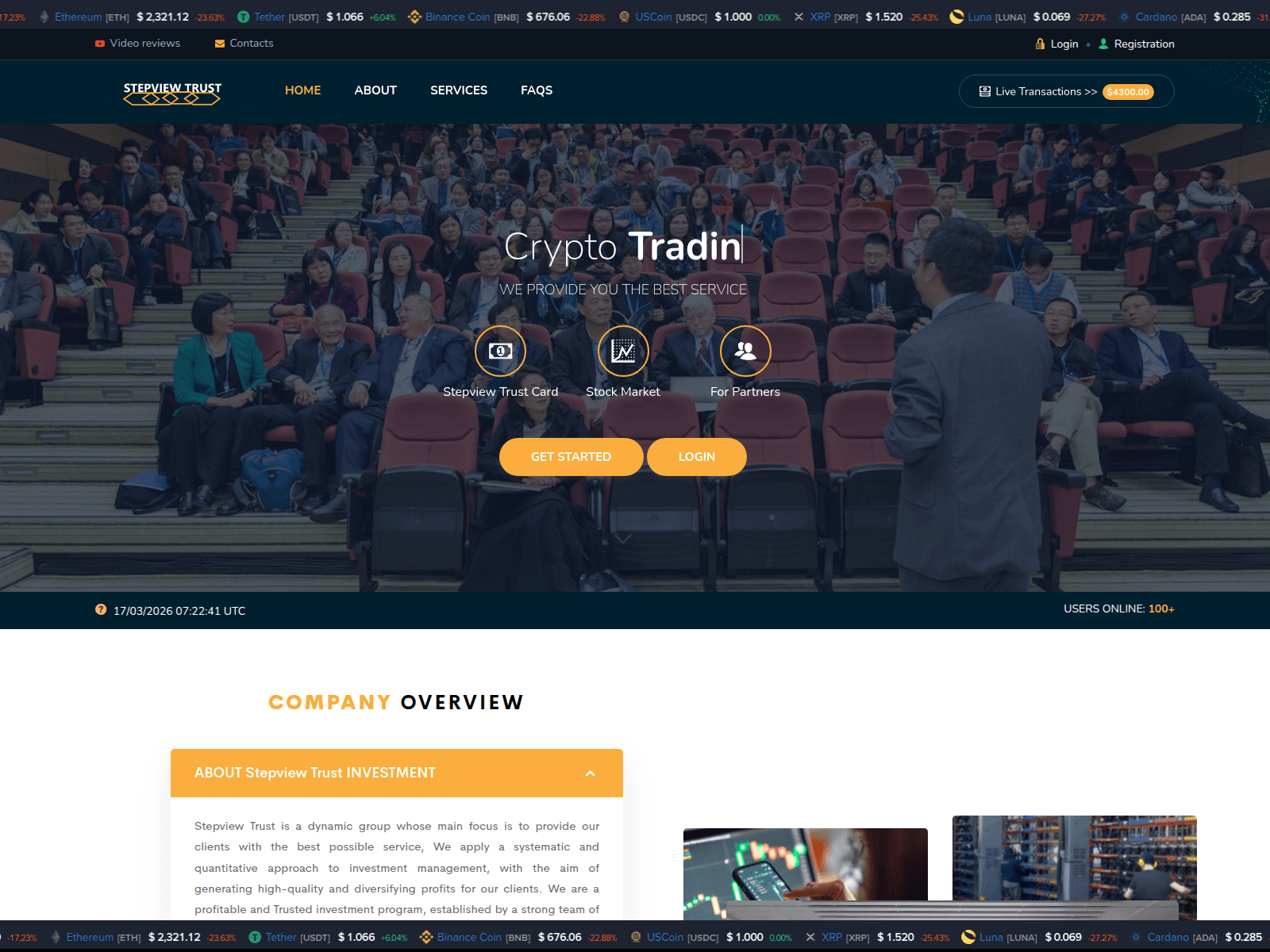 Forensic screenshot of stepviewtrust.com