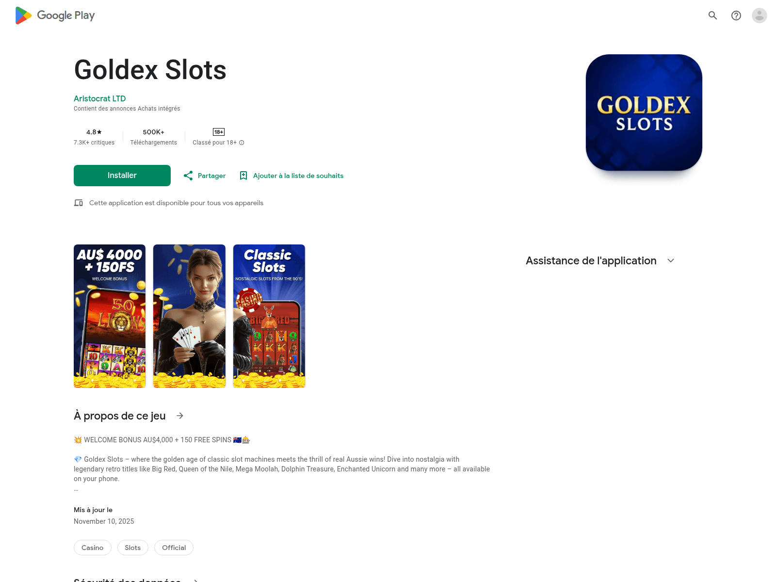 Forensic screenshot of goldexslots.com