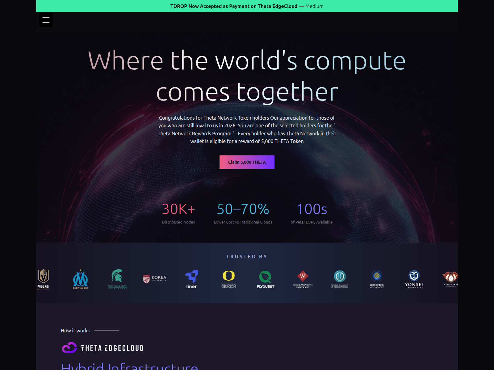 Forensic screenshot of thetatoken.claimreward.site
