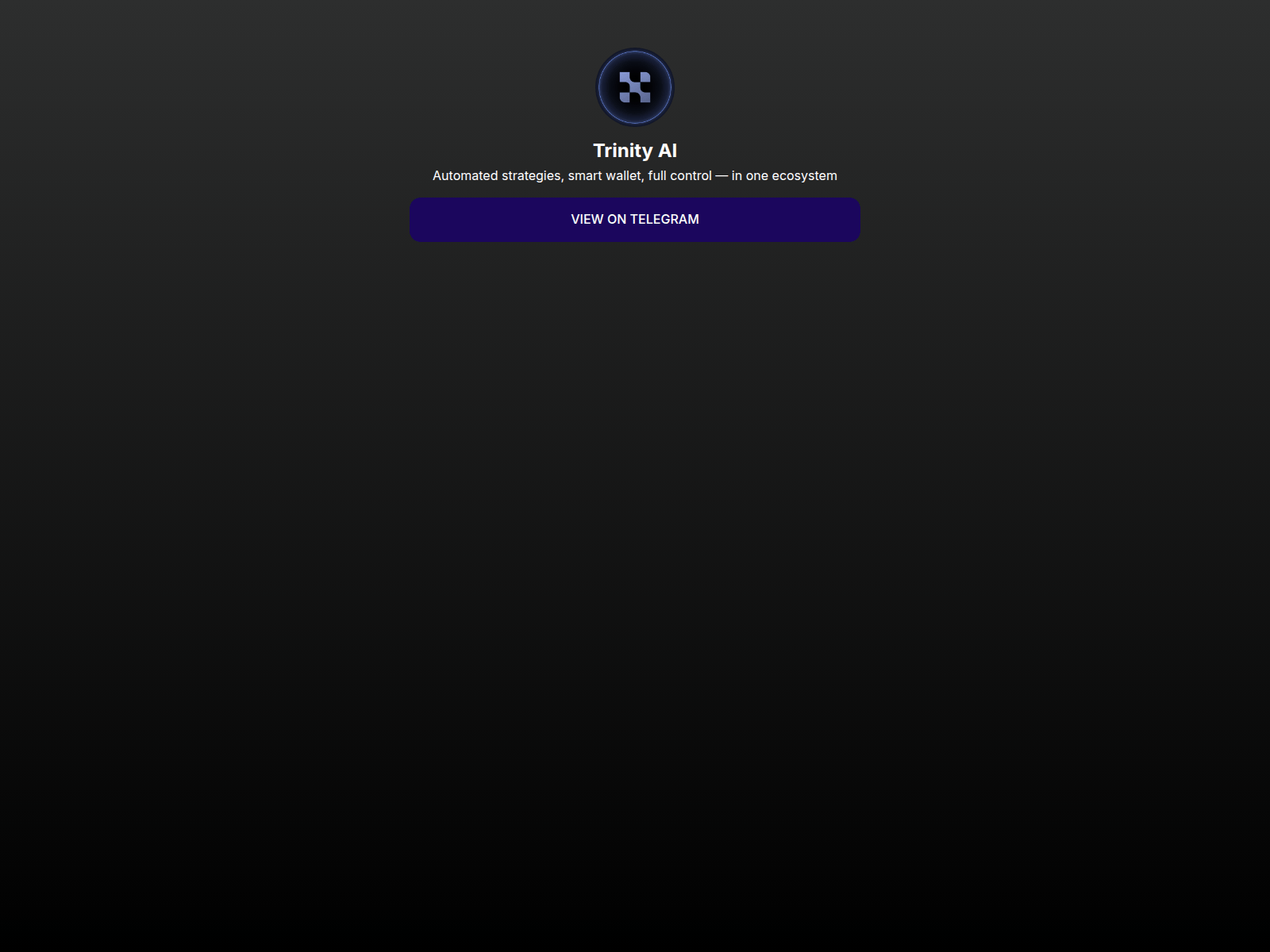 Forensic screenshot of trinityai.mssg.me