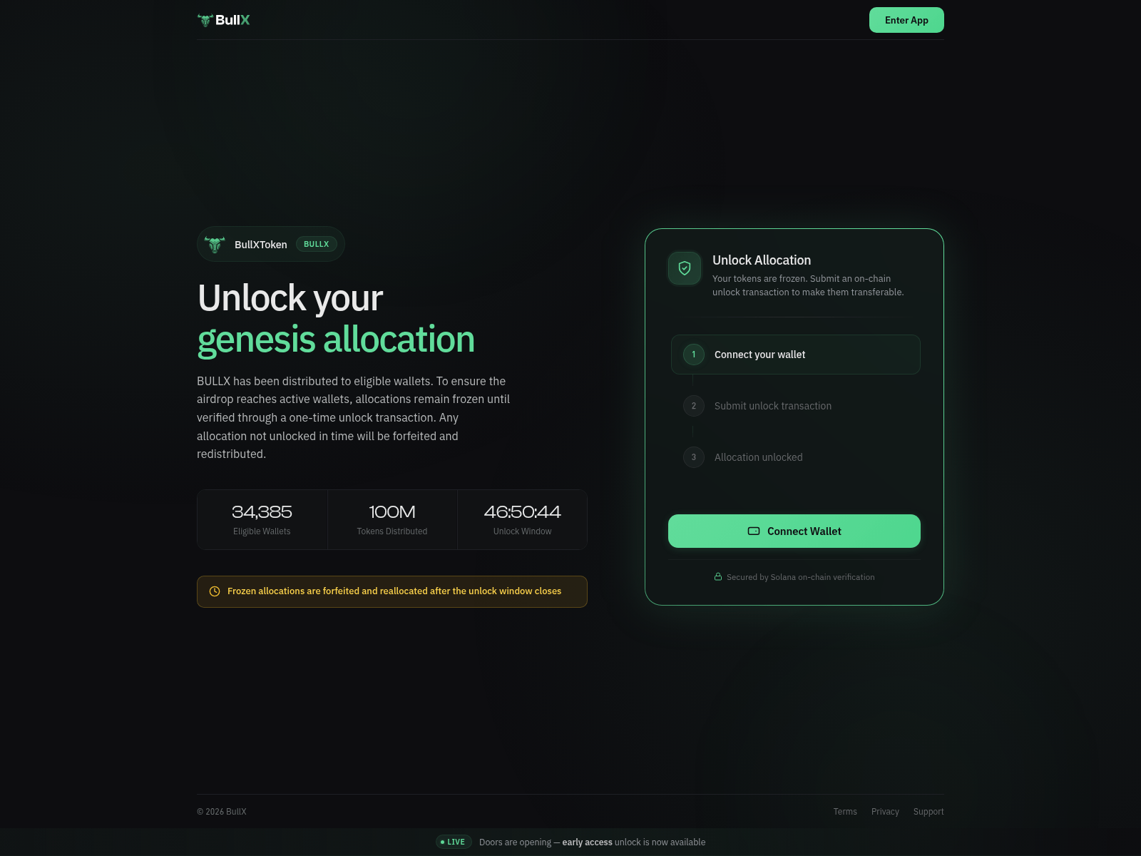 Forensic screenshot of bullxtoken.lol