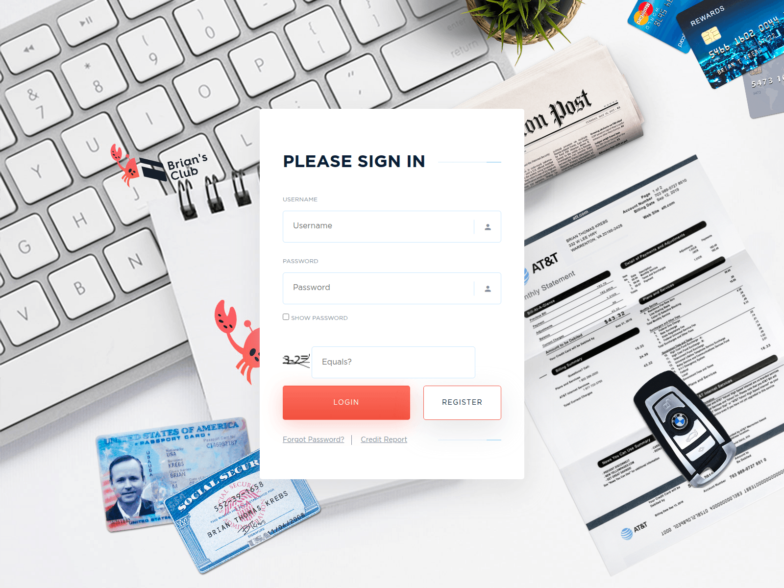 Forensic screenshot of bclubb.me