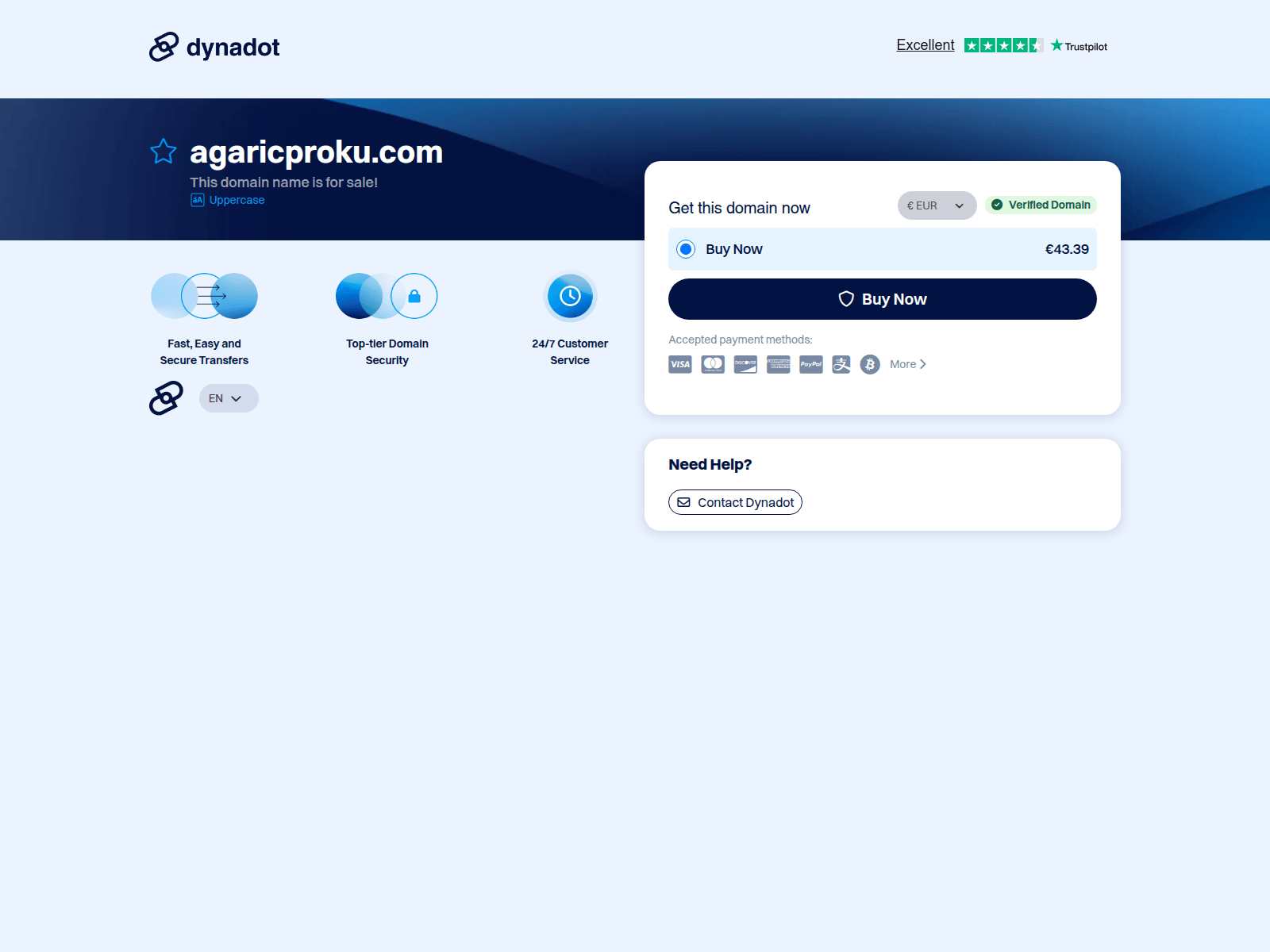 Forensic screenshot of agaricproku.com